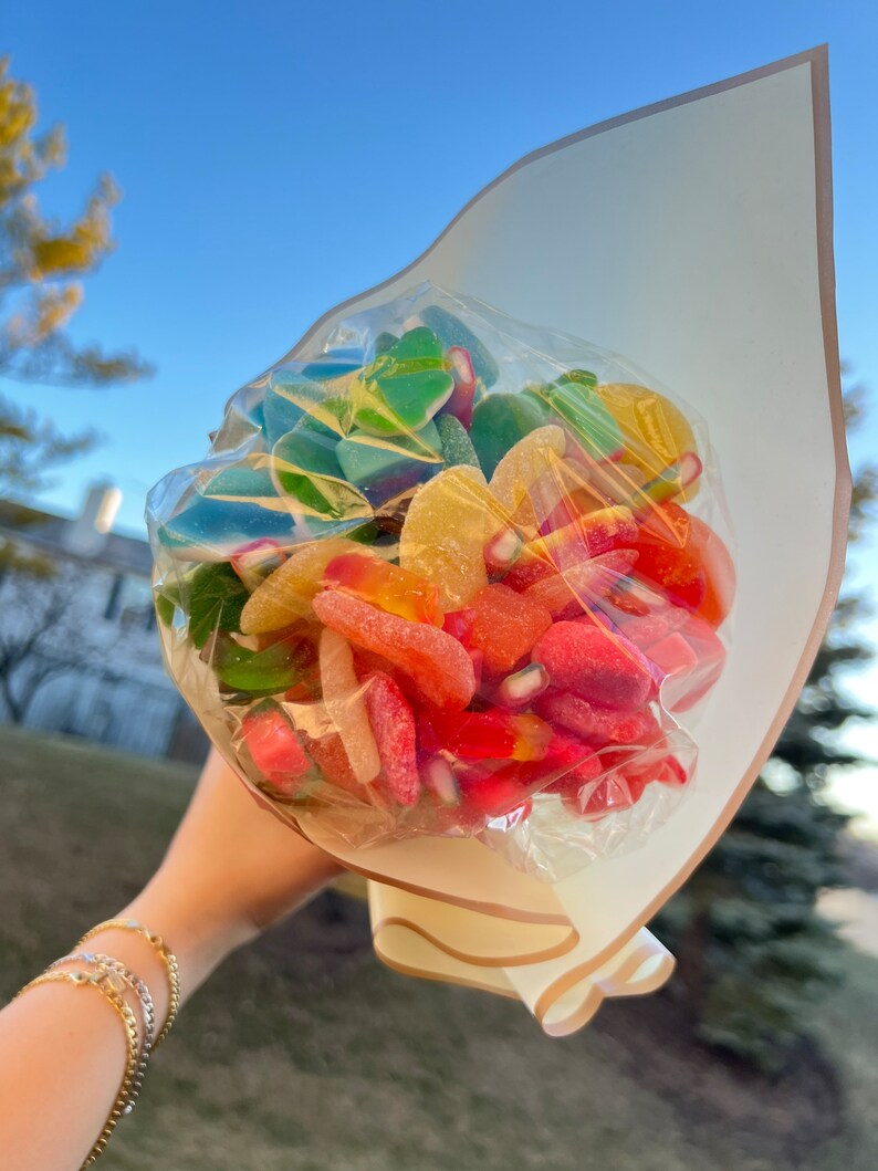 Rainbow Edible Candy Bouquet Etsy