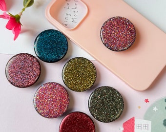 Mobile Ring Holder glitter, Secure Grip and Stand for Your Smartphone