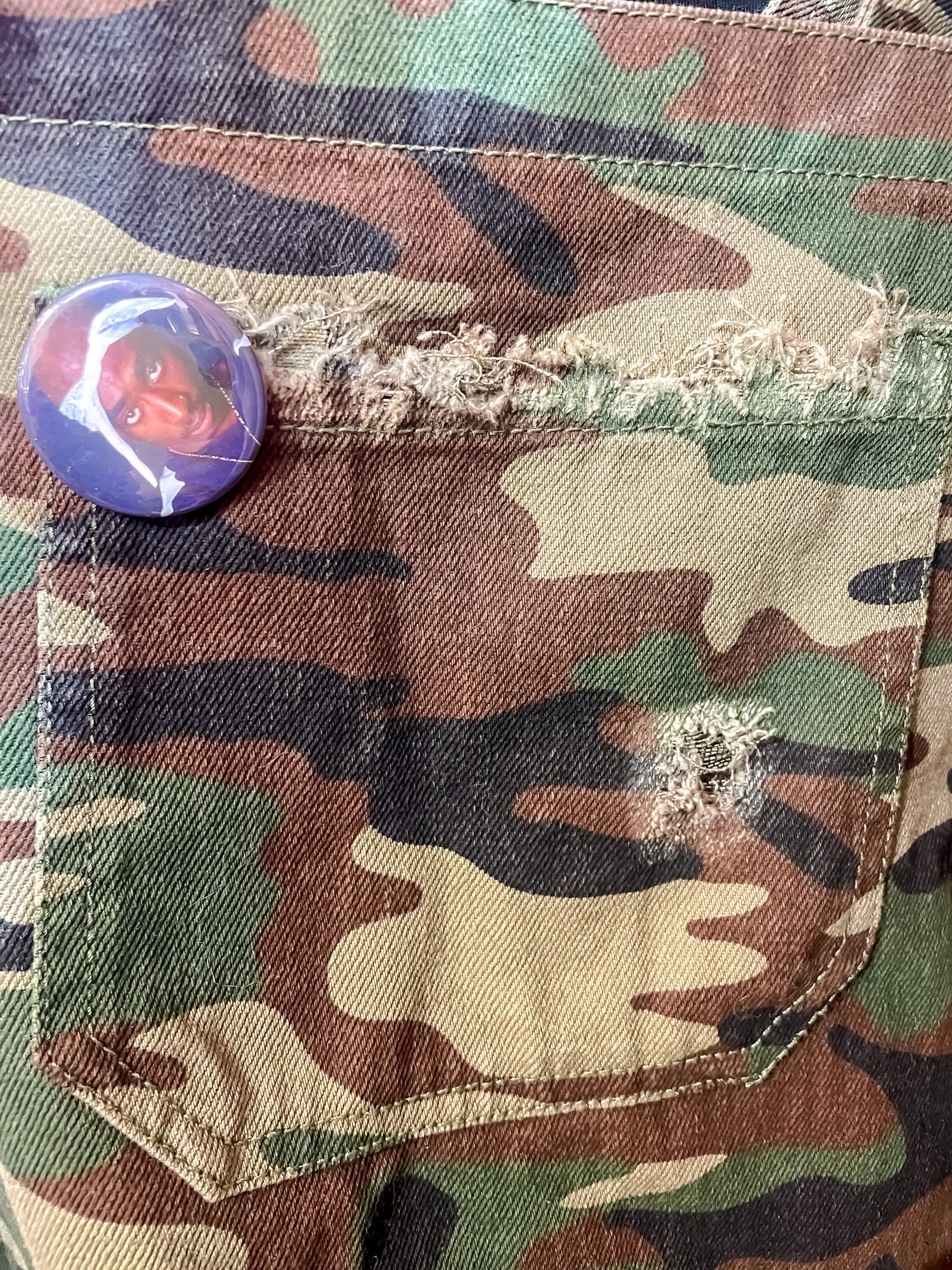 Upcycled Camouflage Overall Skirt | Reworked Tupac Fatigue