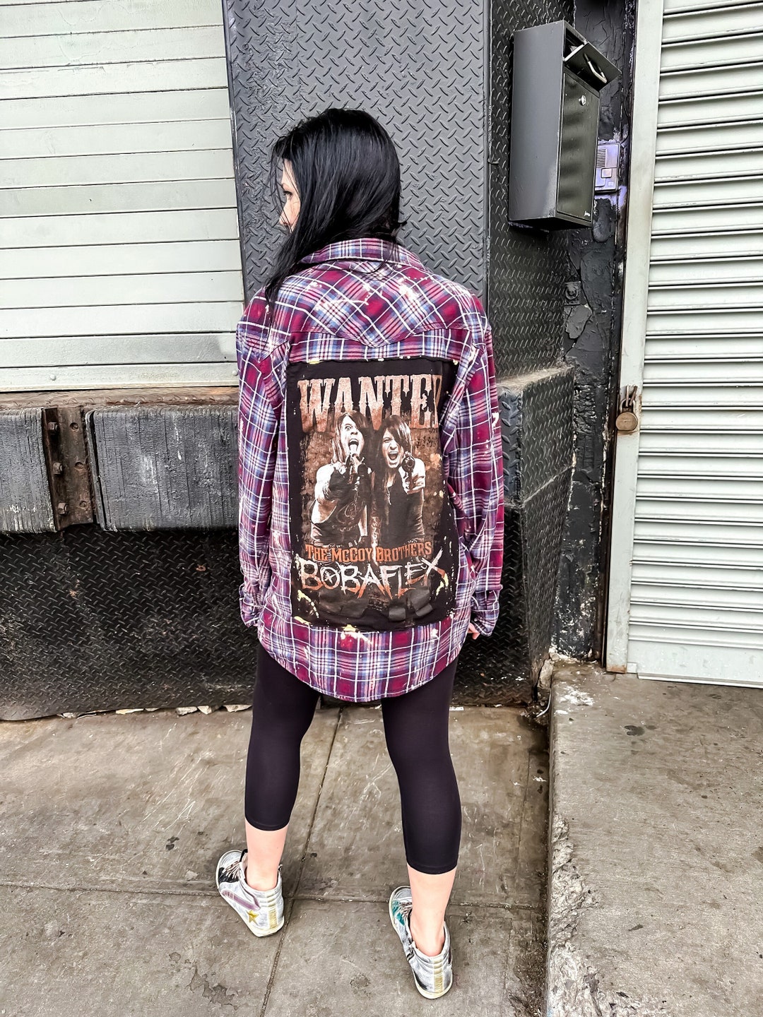 トップス fake as flowers FAF FLANNEL BORO SHIRT fake as flowers FAF FLANNEL BORO SHIRT