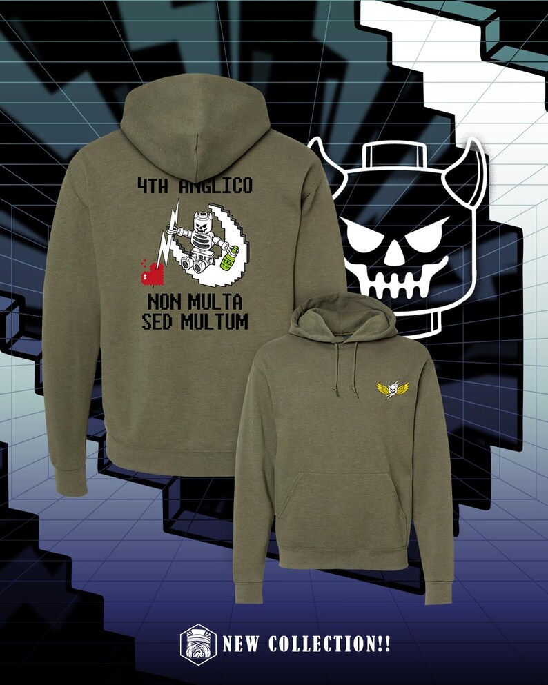 4th ANGLICO USMC Legostyle Military Figure Hoodies Non Multa, Sed