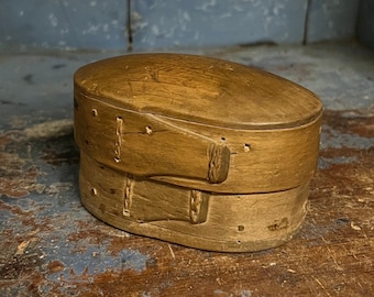 1800s antique RUSTIC Tine box/butter box from Norway , Norwegian folk art, handmade / handcrafted, patina