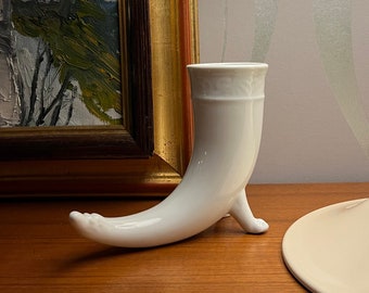 LARGE Norwegian Viking Beer horn / Drink Mug, traditional Norwegian folk art, wedding gift. DRAGON style relief decor, Collectible