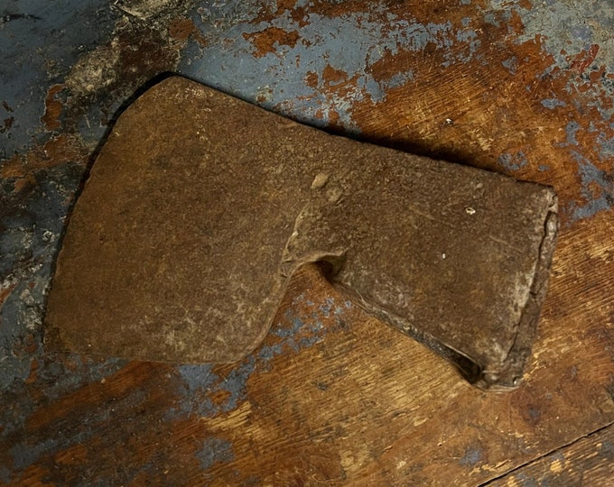17/1800s RUSTIC Carpenter Axe, Primitive Norwegian antique tool, Country style/Farmhouse/Cabin, Scandinavian folkart/folk art