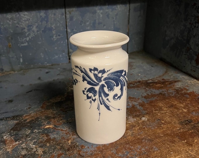 1970/80s Porsgrund rosemaling/rose painting vase / jar
