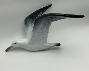 41cm Vintage Porsgrund "Seagull" relief wall hanging Figurine, Norwegian design, high quality nordic style interior, collectible