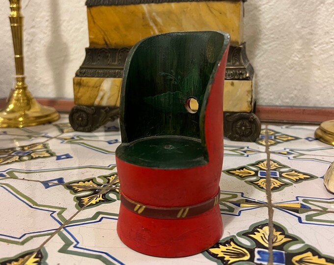 1940/50s miniature Kubbestol from Telemark, Norway. Nordic/Norwegian/Scandinavian folkart hand-carved, Housewarming, Farmhouse country style