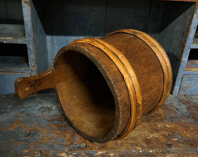 1800s RUSTIC antique handcrafted Norwegian Butter churn, milk filter, folkart folk art from Norway, nature wood/pinewood, patina