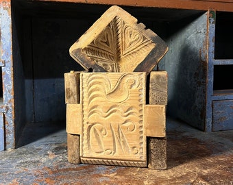 1800s Antique Norwegian butter / cheese form/butter mold, Norwegian folk art /folkart/ folk-art, RUSTIC country/ farmhouse style
