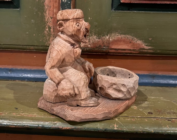Unique Bjarne Walle (1911-89) style Norwegian handcraft table decor, Country style/Farmhouse/Cabin, Scandinavian folkart/folk art
