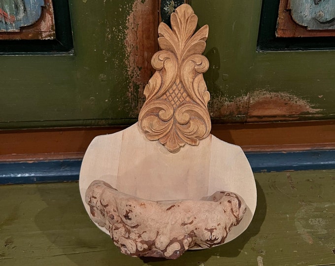 UNIQUE Norwegian handcrafted Wall Hanging/Keepsake Box,JEWELRY BOX/key box / flower potte from Telemark, Norway, traditional folk art