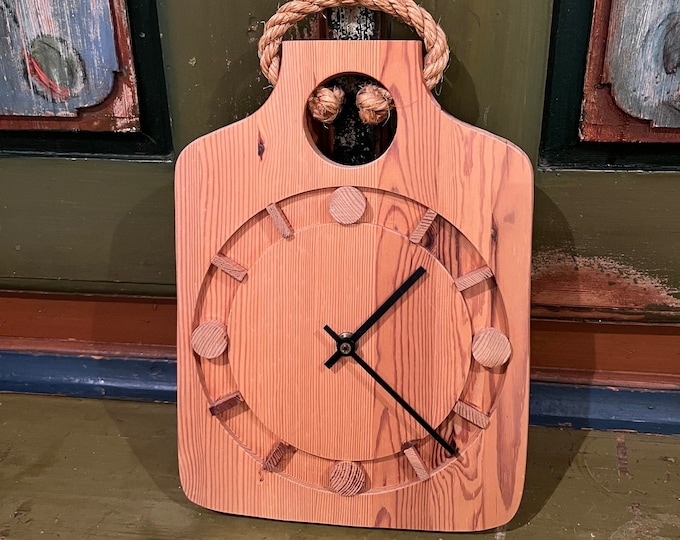 Norwegian ICON-1950s John Gulbrandsrød for NOR-ART Vintage Norwegian handcrafted wall clock, Scandinavian mid-century modern design
