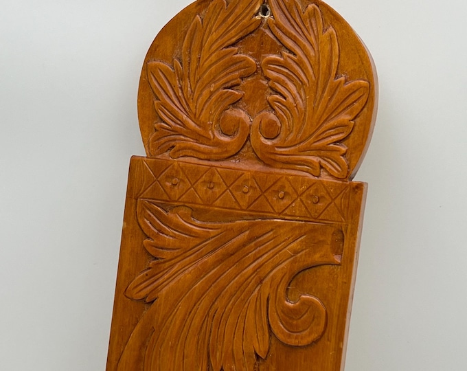 50cm LARGE Wood carving Norwegian Cutting Slicing Board / Wall Decor. Telemark rosemaling pattern Nordic folk art, kitchen cabin decor.