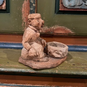 Unique Bjarne Walle (1911-89) style Norwegian handcraft table decor, Country style/Farmhouse/Cabin, Scandinavian folkart/folk art