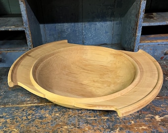 49cm LARGE Tray /vingebowl/Dough Bowl/fruit bowl, traditional Scandinavian farmhouse cabin country style home decor / storage bowl
