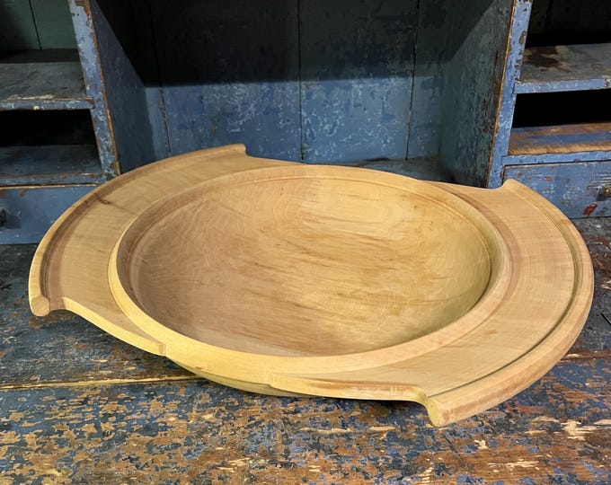 49cm LARGE Tray /vingebowl/Dough Bowl/fruit bowl, traditional Scandinavian farmhouse cabin country style home decor / storage bowl