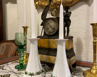 ノルウェー王室御用達Porsgrund特製ペアーキャンドルスタンド、ヴィンテージ ノルウェー王室御用達Porsgrund特製ペアーキャンドルスタンド