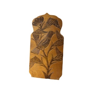 1930s Norwegian hand carved Cutting Slicing Board/Wall Decor. with unique pattern. Norway/Scandinavian wood carving folkart