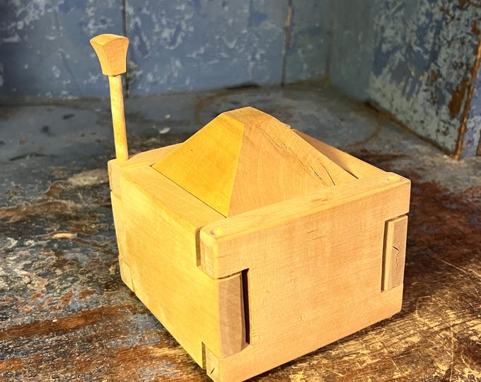 1980s Vintage butter / cheese form/butter mold, Norwegian folk art /folkart/ folk-art, Rustic country/ farmhouse style