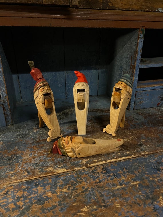 Set of 4 Geir Nymark (1956-) Signed, Vintage Norwegian Christmas
