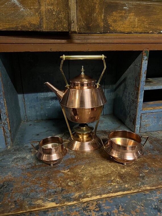 1920/30s Antique ART DECO Style Copper & Bronze Kettle / Jug With