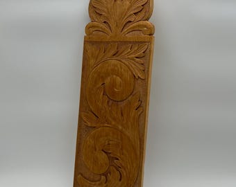 52.5cm LARGE handcrafted Cutting Slicing Board / Wall Decor from Norway. Telemark rosemaling pattern Nordic folk art, kitchen cabin decor.