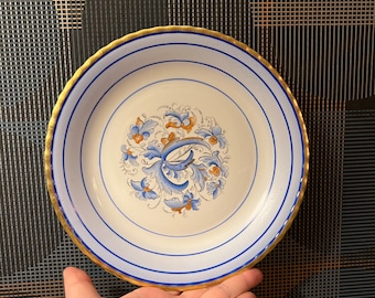 1950s' Unique Norwegian Nordic /rosemaling pattern Plate hand-painted Nordisk folk art, Collectible