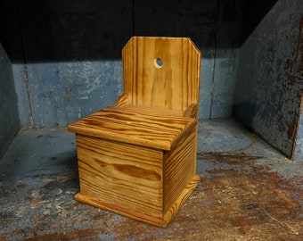 VTG Wall Hanging Wooden Salt/Coffee/Sugar Box from Norway, RUSTIC cabin / farmhouse / country style rustic storage box