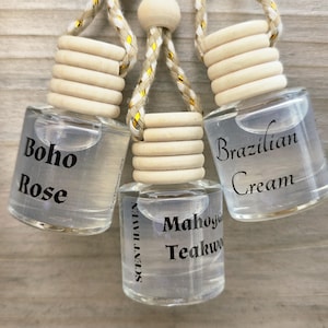 Hanging Car Diffuser, Car air freshener 8ml Phthalate-Free Fragrance Oil,