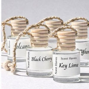 Hanging Car Diffuser, Car air freshener 8ml Phthalate-Free Fragrance Oil,