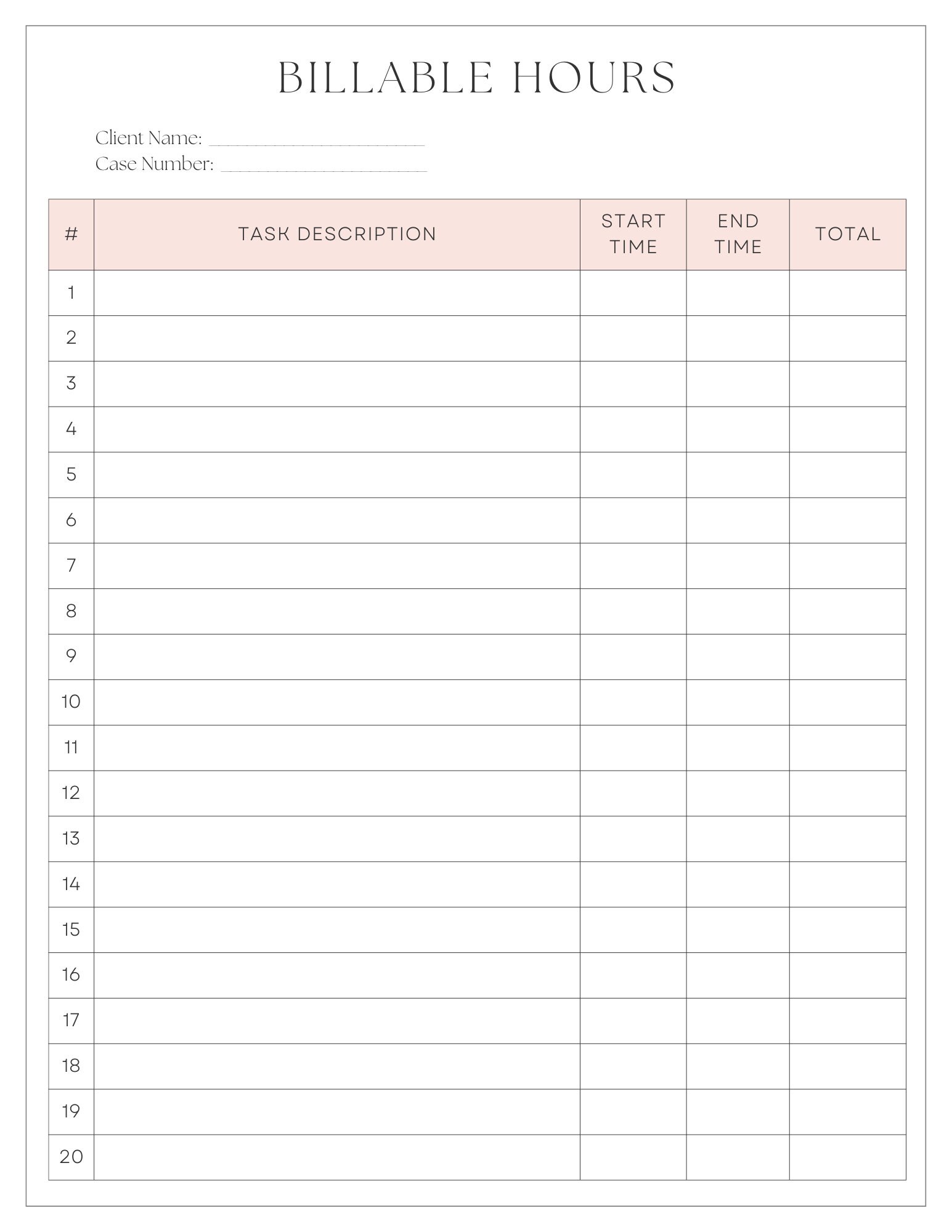 Case Organizer Bundle (organization Paperwork for Attorneys and ...