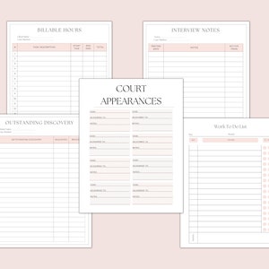 Case Organizer Bundle (Organization Paperwork for Attorneys and Paralegals)