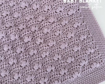 Posy Puff Baby Blanket Pattern: Crochet Pattern (PDF DOWNLOAD)
