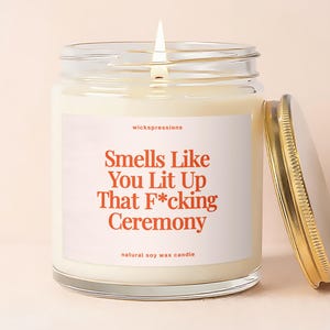 Smells Like You Lit Up That Ceremony, Cute Wedding Officiant Gift, Funny Officiant Proposal, Unique Gift for Wedding Professional