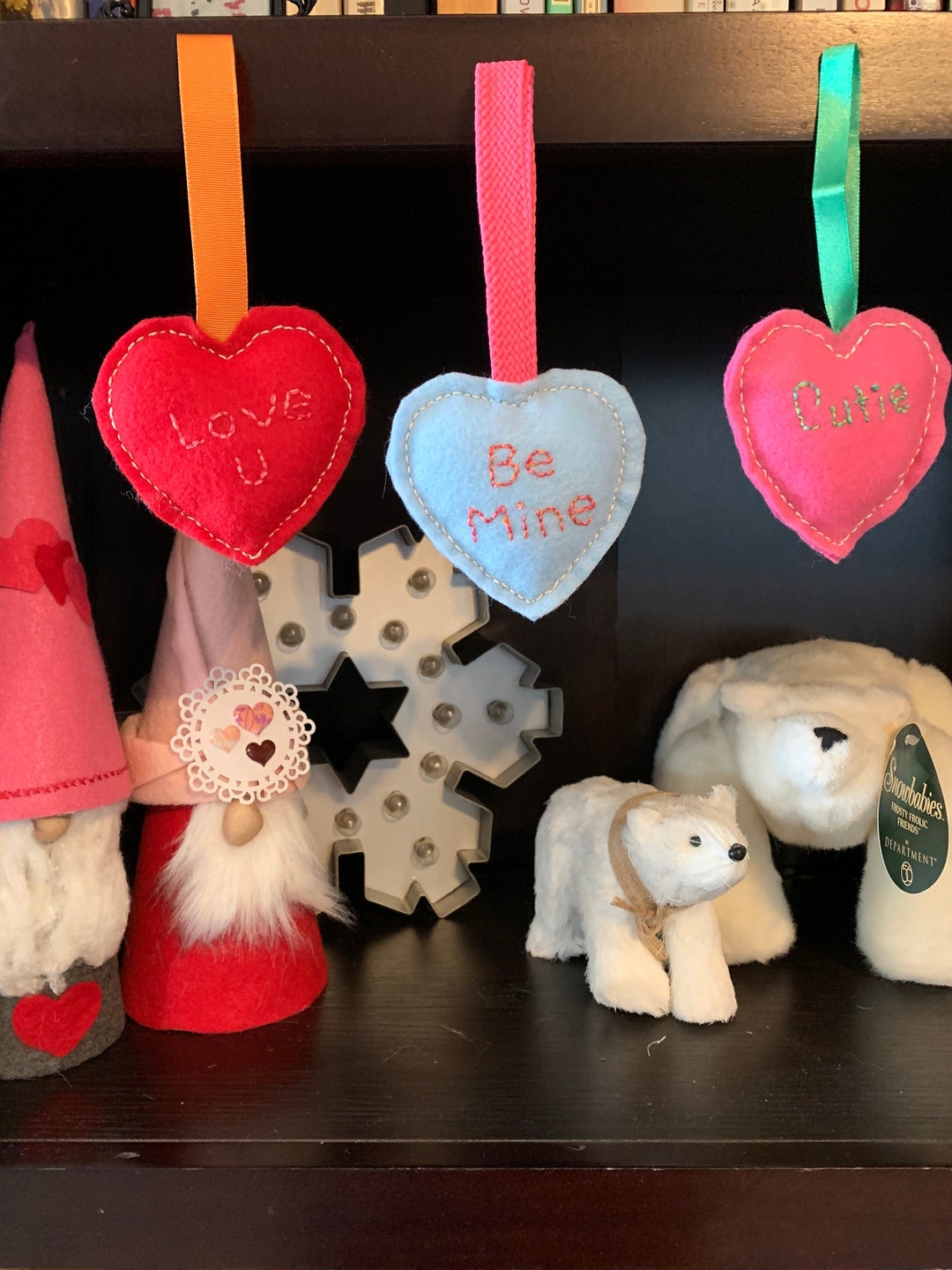 Felt Conversation Hearts Ornaments 3x3.5 Etsy