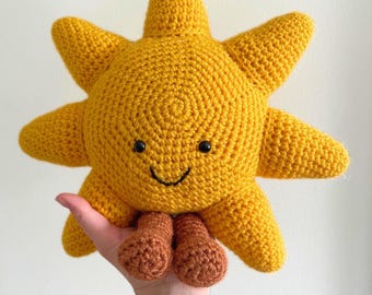 Sun Crochet Pattern: Smiling Sun, Sun Amigurumi