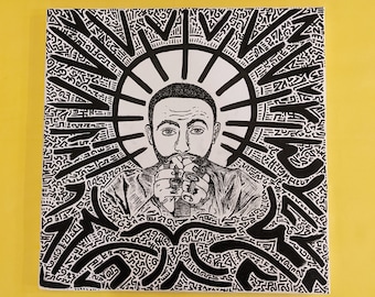 Mac Miller Pintura de retratos