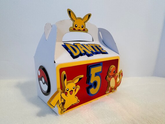 Pokemon Pikachu Favor Box. Candy Box. Treat Box. Gable Box -  Sweden