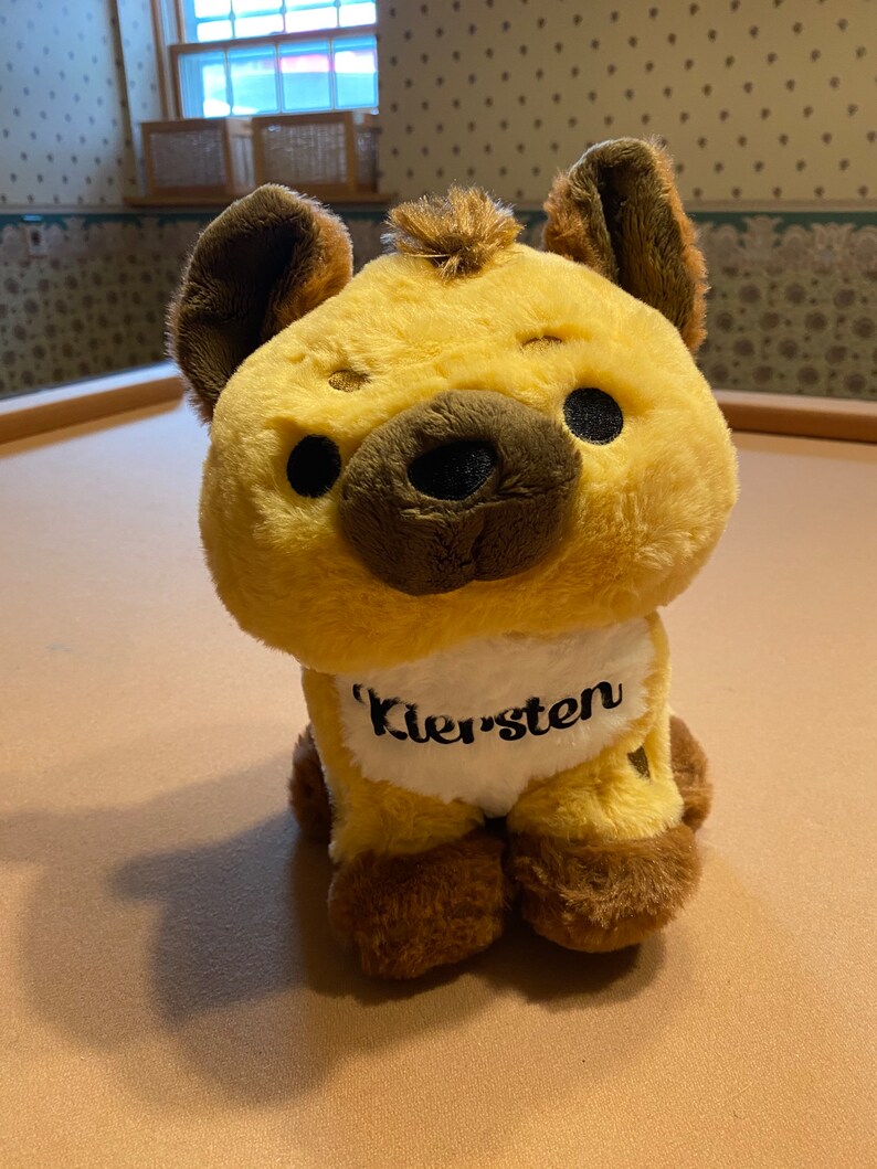 Personalized Hyena Plushie 10 Inches Plushy and Squishy - Etsy