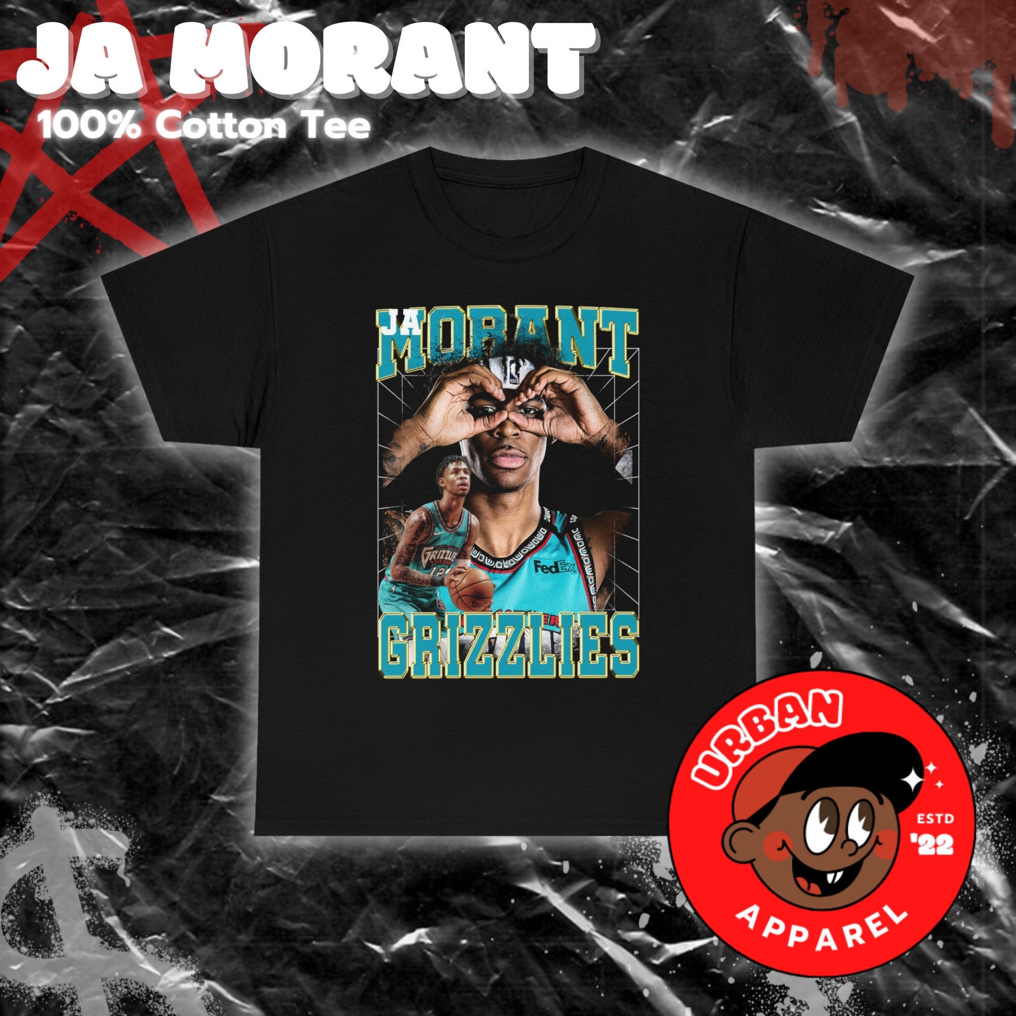 Ja Morant Bootleg Shirt Design | Active T-Shirt