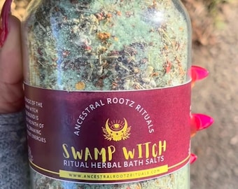 Swamp Witch • Ritual Bath – 16oz Glass Jar | Primal Power • Transformation •  Rebirth