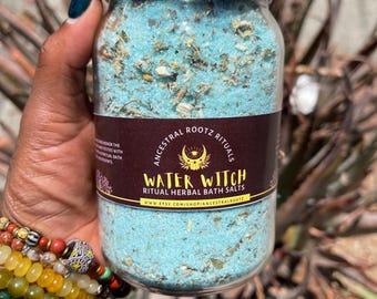 Water Witch Ritual Bath Salts | Handmade Organic Spiritual Bath | Water Goddess |