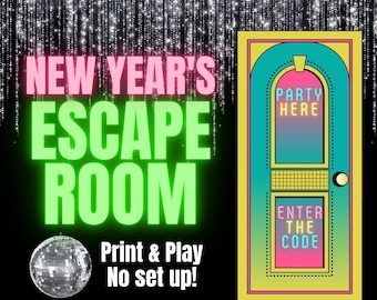 New Year's Eve Escape Room: Printable Kids Game (No Set Up)