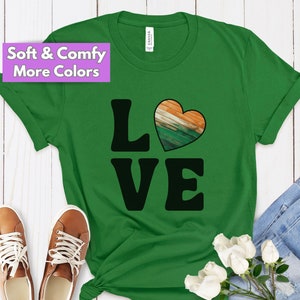 Irish Flag Love Heart Shirt, Distressed Flag Heart Ireland Colors, Ireland Love Tshirt Souvenir Gift for Irish