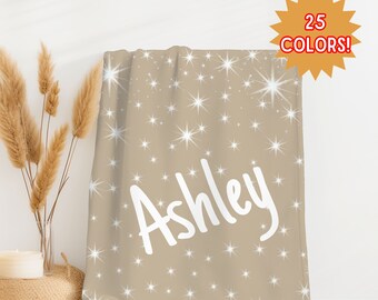 Personalized Name Blanket, Soft Plush Personal Gift Blanket B003