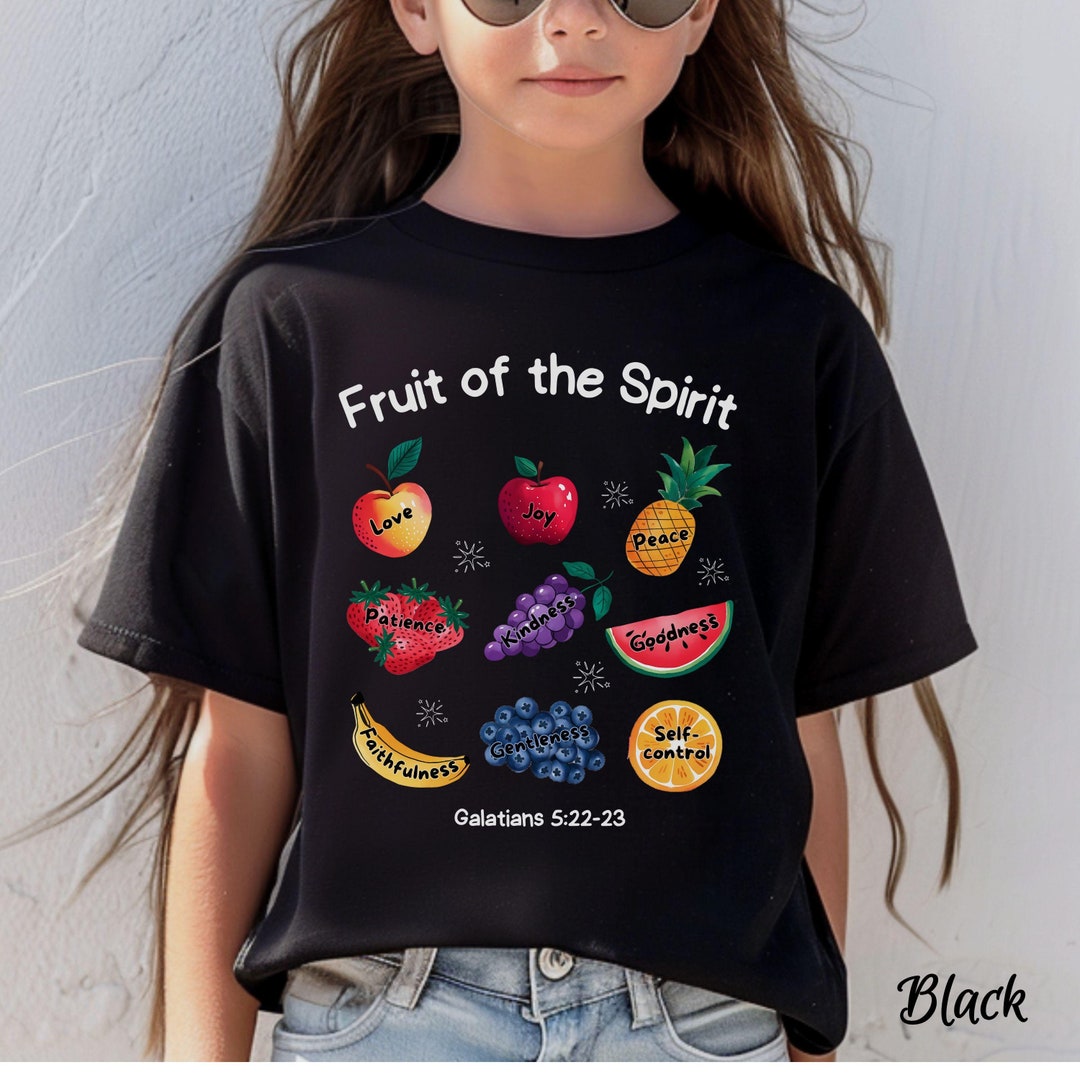 Fruit of the Spirit Kids Shirt: Christian Bible Verse Tee - Etsy