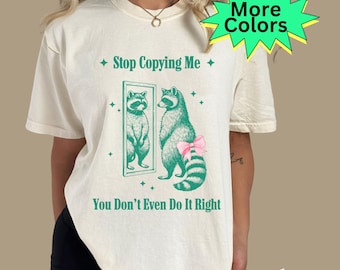 Funny Raccoon Meme Shirt: Vintage Style Comfort Colors Tee