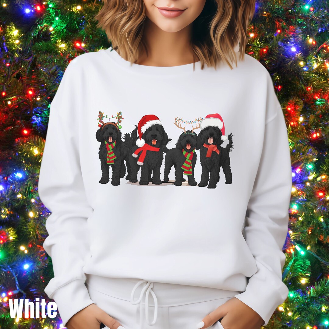Black Goldendoodle Christmas Sweatshirt, Labradoodle Mom Sweater, Dog Mom Gift, Goldendoodle