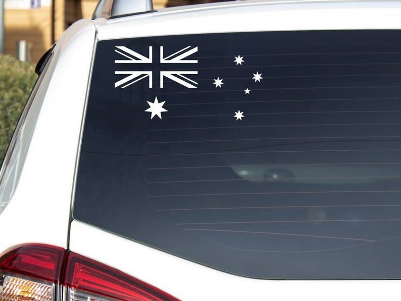 Australia Flag Sticker Vinyl Decal Australia Country Flag Etsy