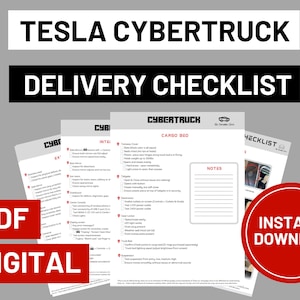 Tesla Cybertruck Delivery Checklist